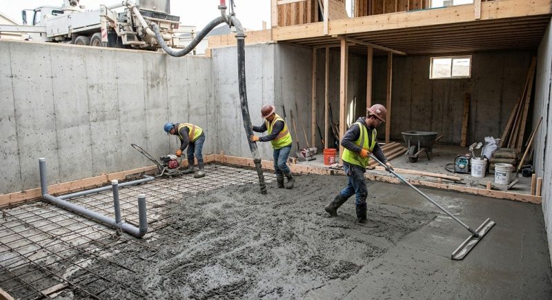 Basement Concrete Installation in Linthicum Heights, MD
