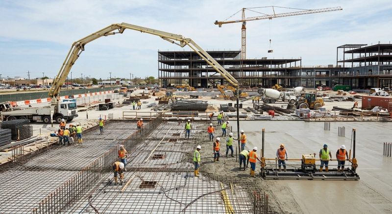 Commercial Slab Construction in Ashton, MD