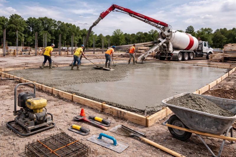Commercial Slab Construction in Crofton, MD