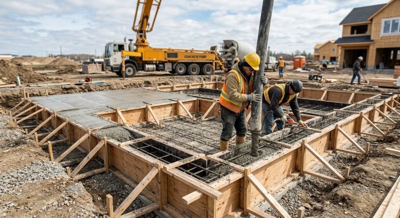 Concrete Foundation Installation in Abingdon, MD