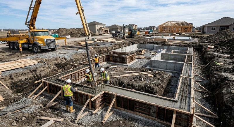 Concrete Foundation Installation in Marriottsville, MD