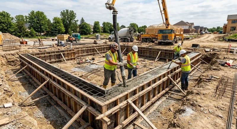 Concrete Foundation Pouring in Baltimore, MD
