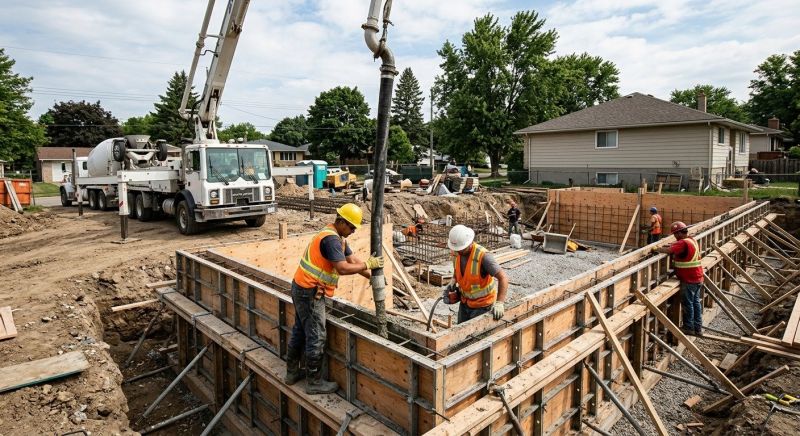 Foundation Wall Pouring in Hampstead, MD